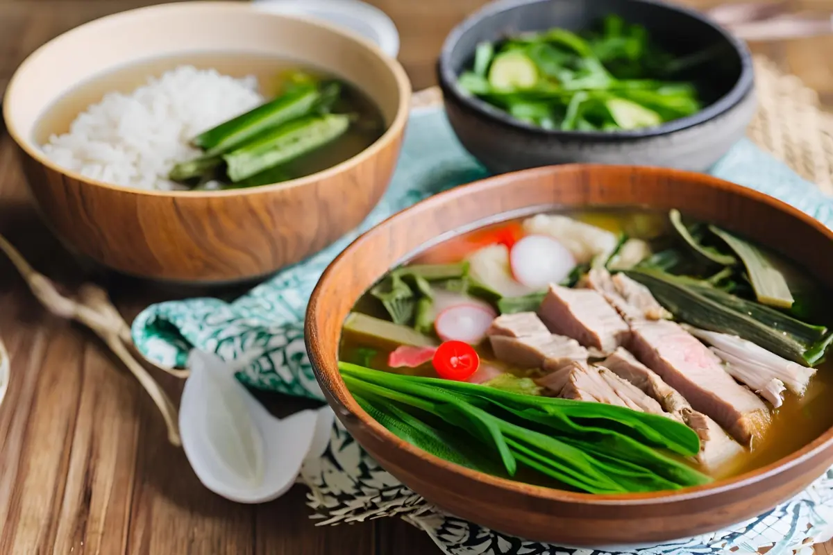 "Traditional sinigang dish"