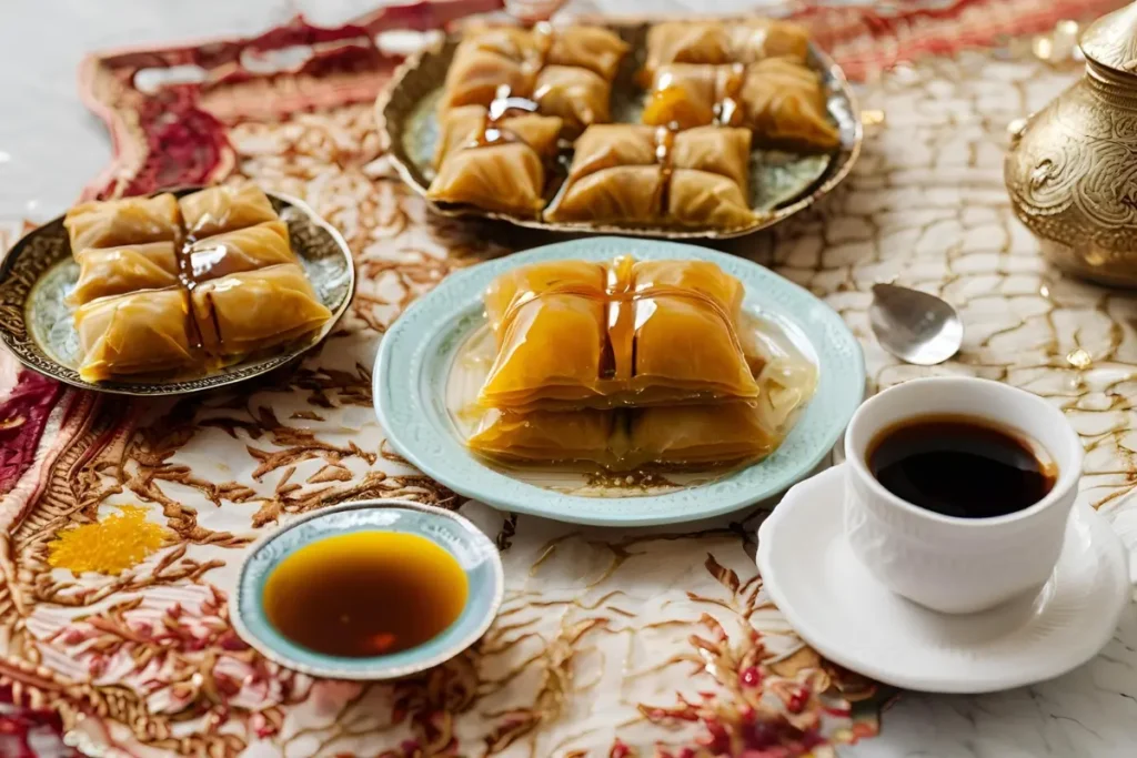 Balkan desserts like baklava	