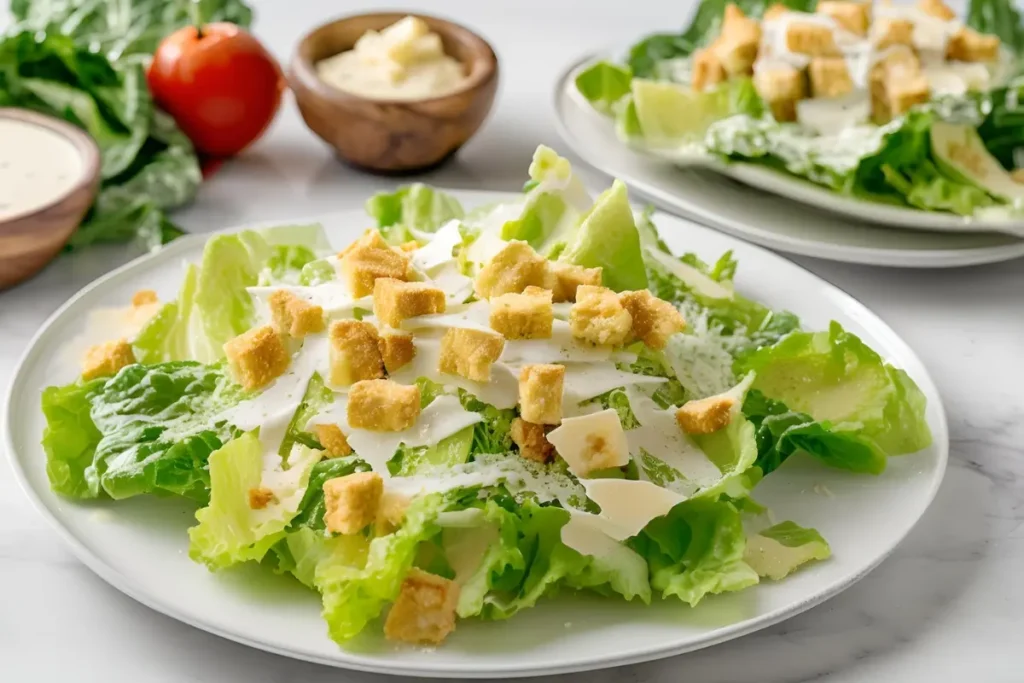 Classic Caesar Salad with Dressing