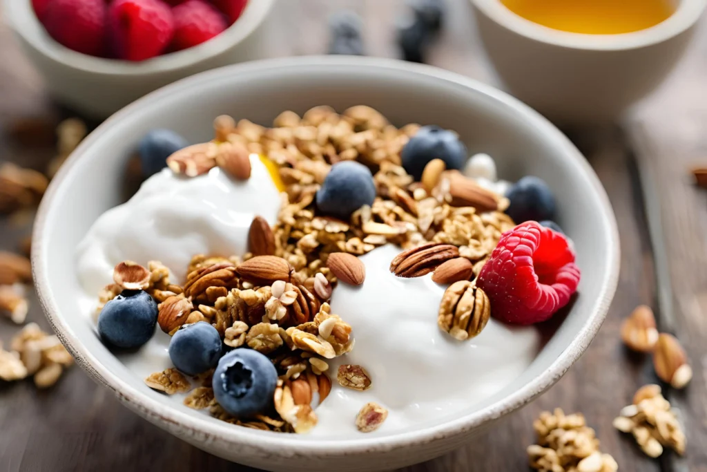 Coconut yogurt and Greek yogurt bowls