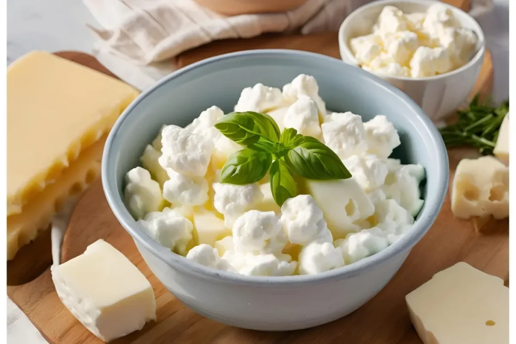 Cottage cheese vs. mozzarella