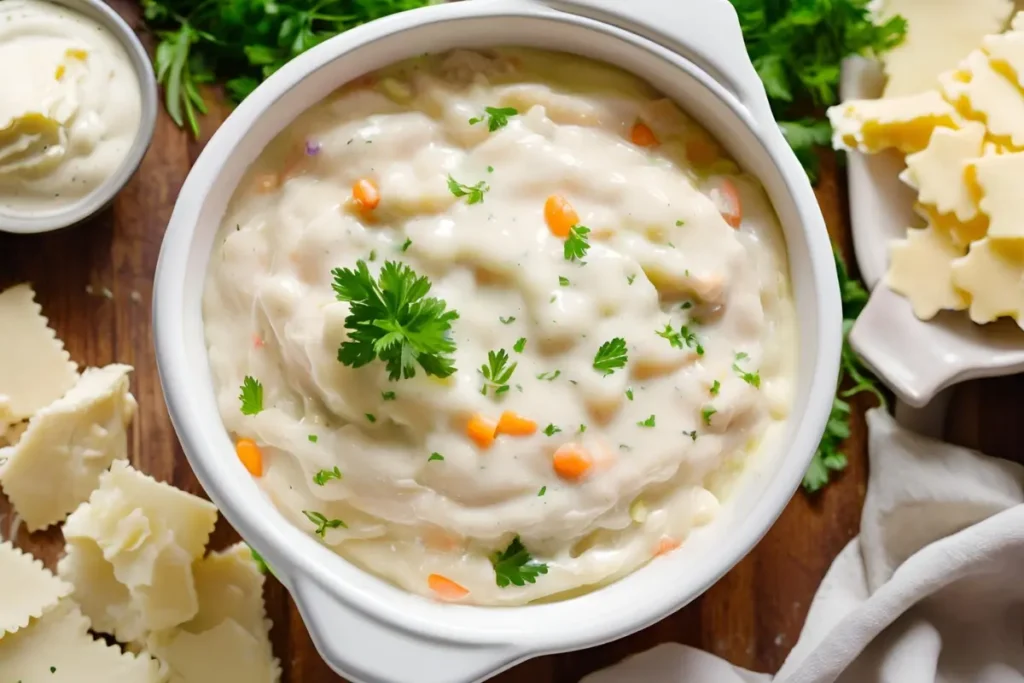 Creamy chicken pot pie sauce