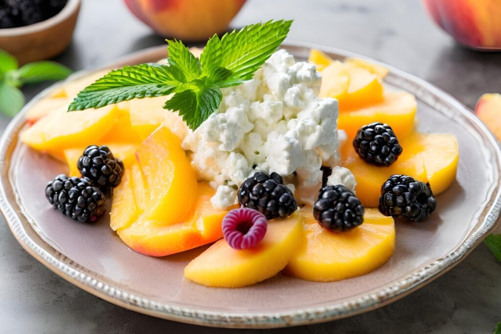 Fruits with cottage cheese pairing	