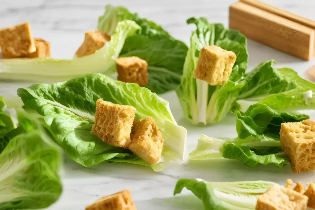 Romaine Lettuce and Croutons	