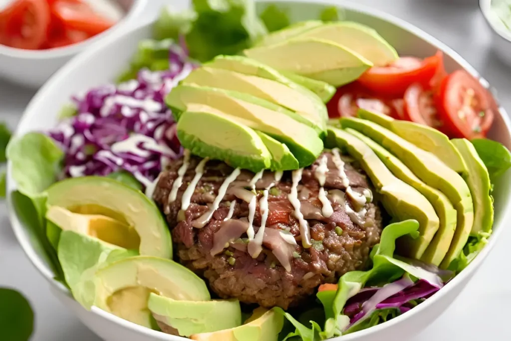 Healthy Burger Bowl Recipe