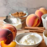Ingredients for Peach Crumble Recipe