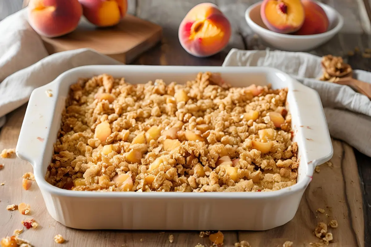 Peach Crumble Recipe Dessert