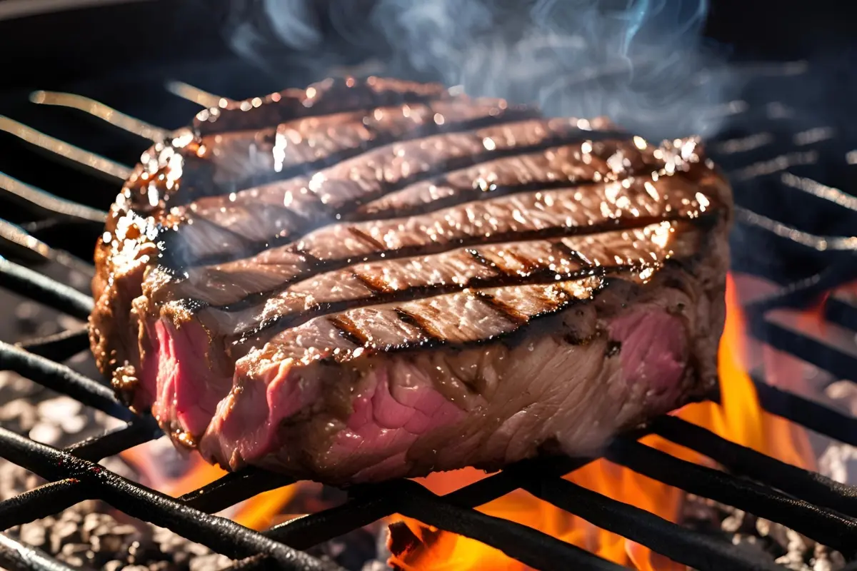 "Grilling bottom round steak"