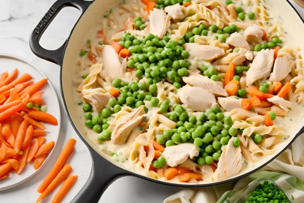 Cooking Chicken Pot Pie Pasta	