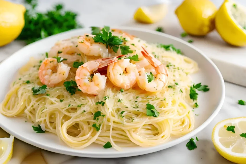 Olive Garden Shrimp Scampi Platter	