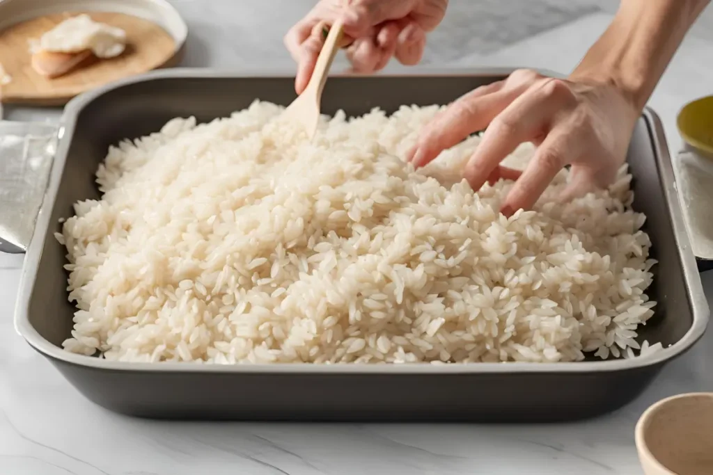 Fixing mushy rice step by step	