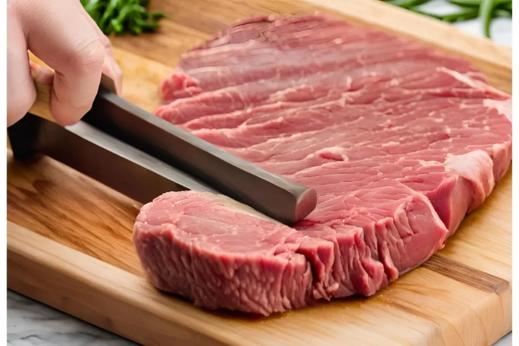 "Tenderizing bottom round steak"	