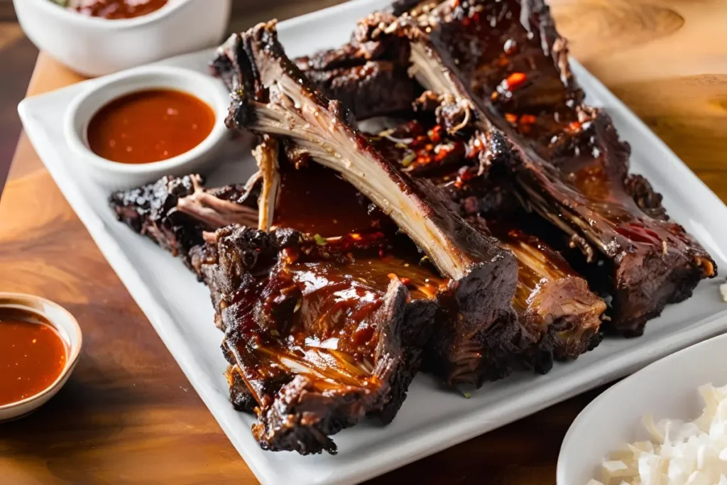 Beef Back Ribs Close-Up	