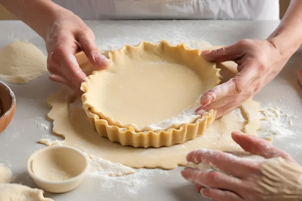 Shortcrust pastry preparation	