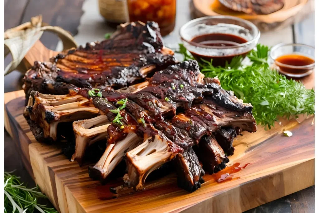 "Grilled beef back ribs"