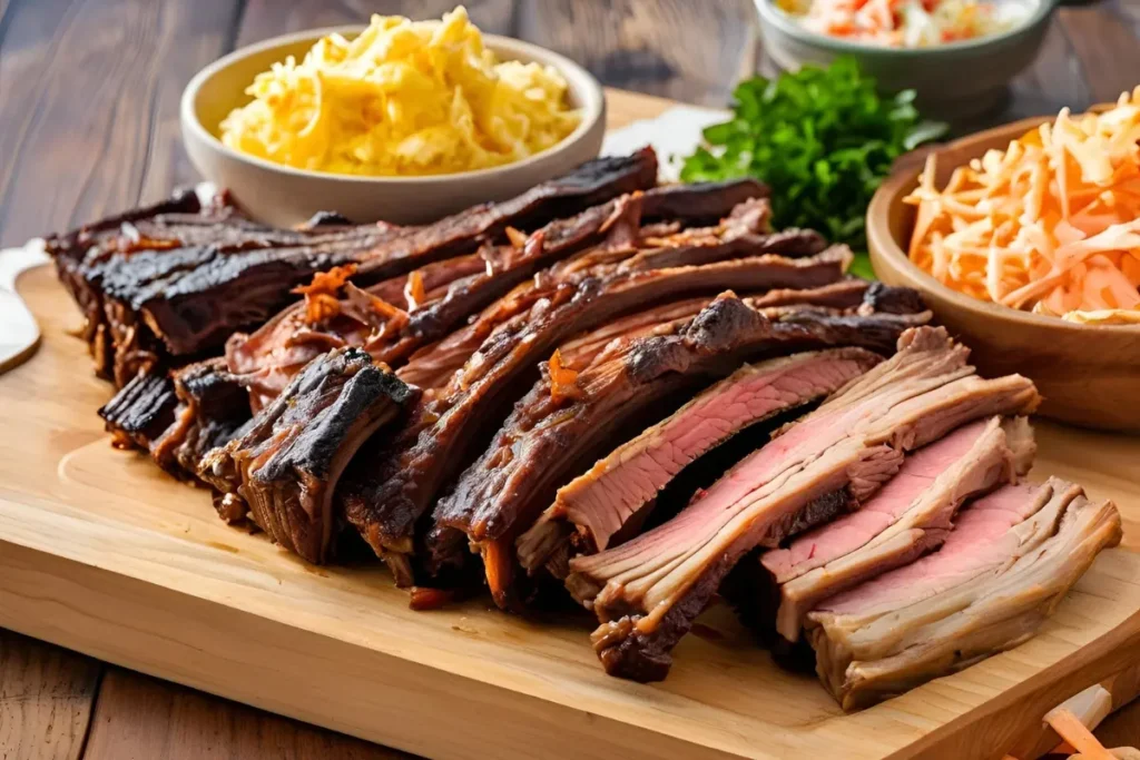 BBQ Beef Back Ribs on Cutting Board	