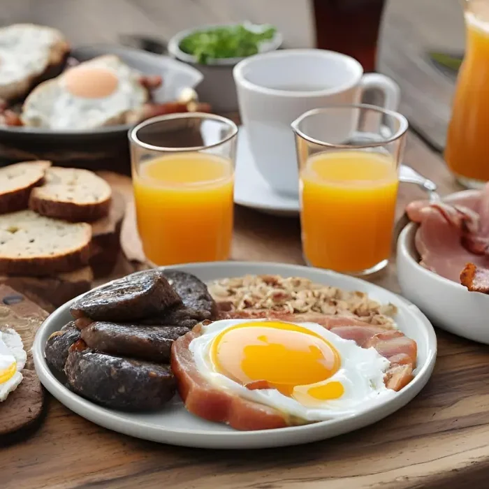 Traditional Irish Breakfast Spread