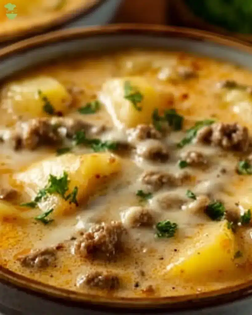 hamburger potato soup