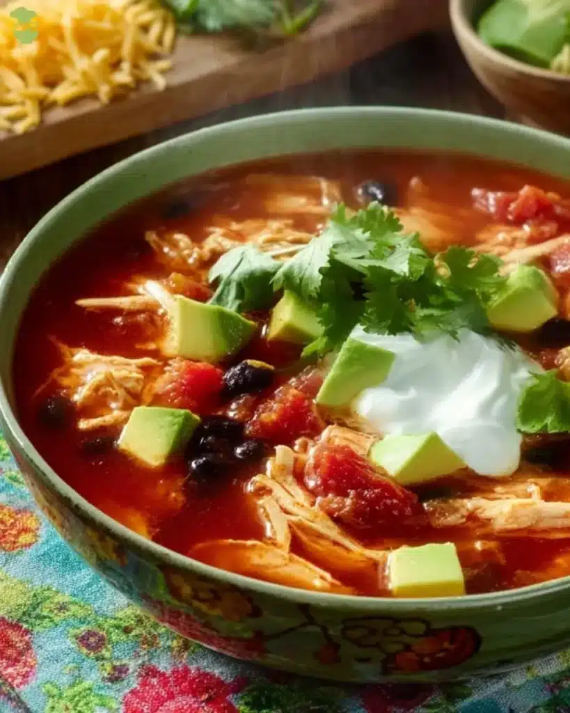 Crockpot Chicken Tortilla Soup