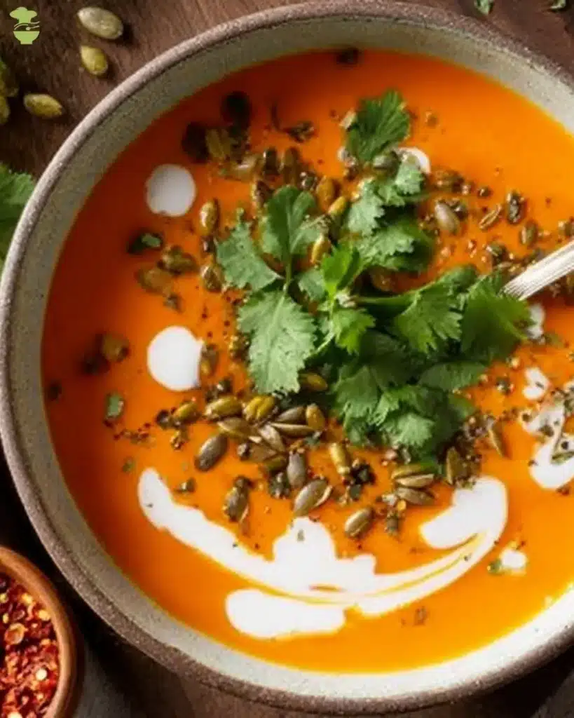 Spicy Butternut Squash Sweet Potato Soup