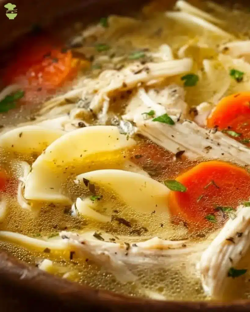 easy Crockpot Chicken Noodle Soup