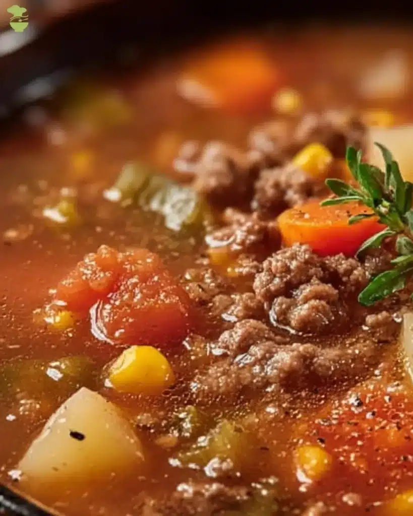 easy Crockpot Hamburger Soup