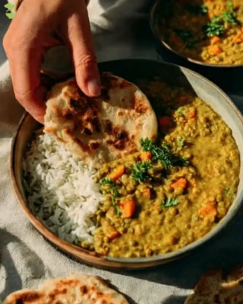 1-Pot Indian Green Lentil Dal