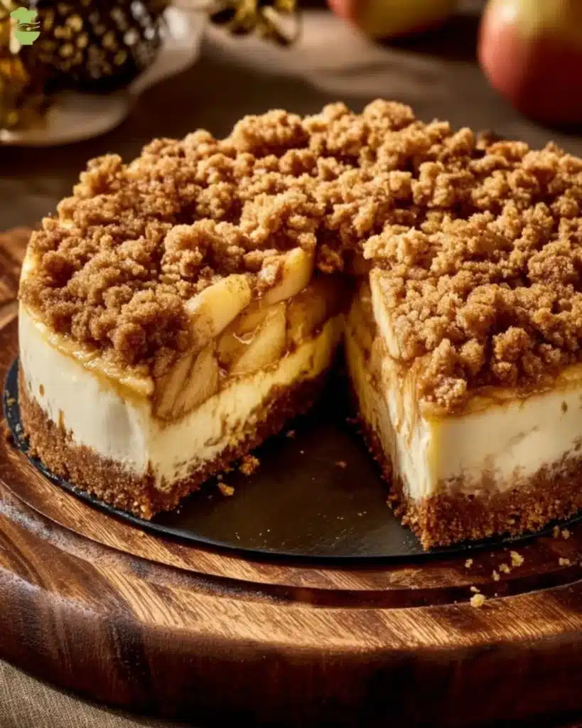 easy Apple Crumble Cheesecake Recipe