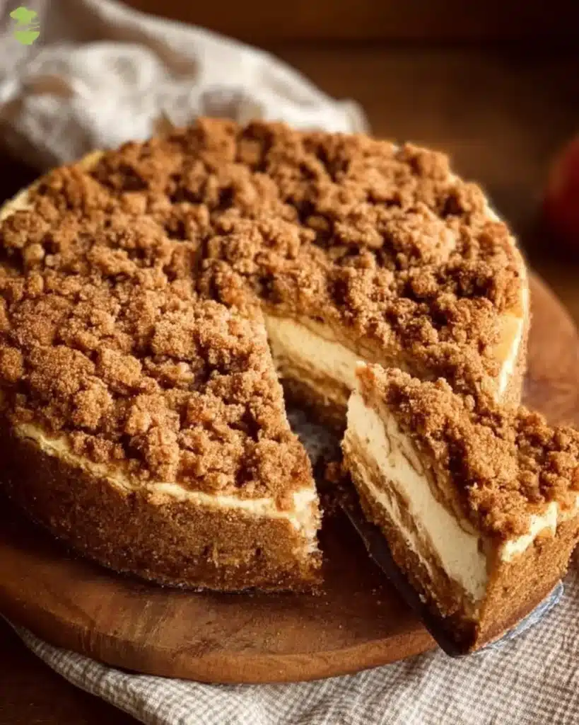 apple crumble cheesecake