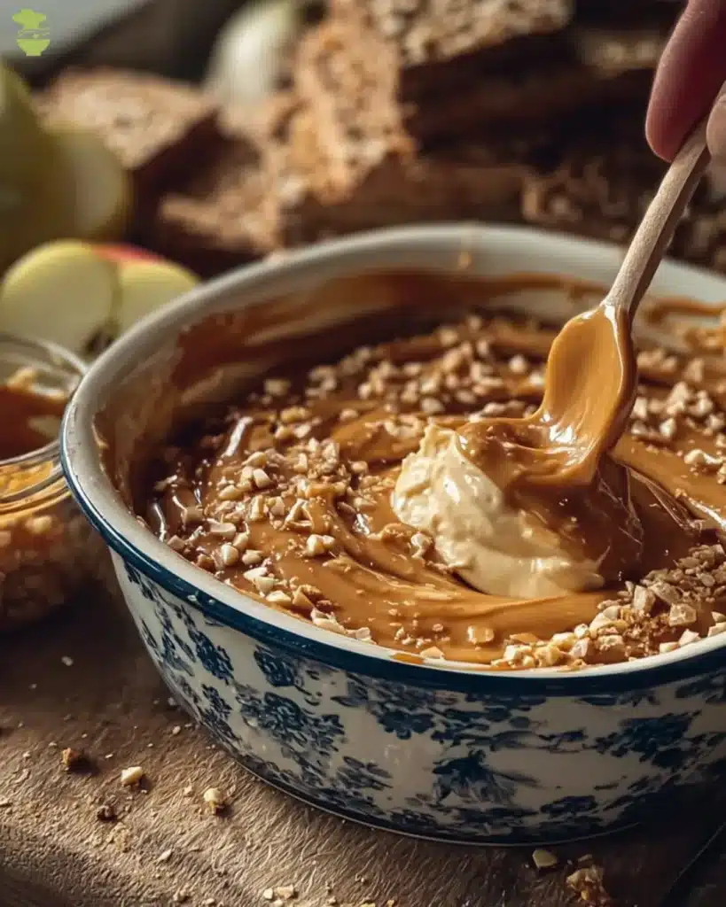 cream cheese caramel apple dip