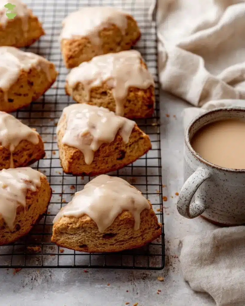 easy Chai Scones with Maple Chai Glaze