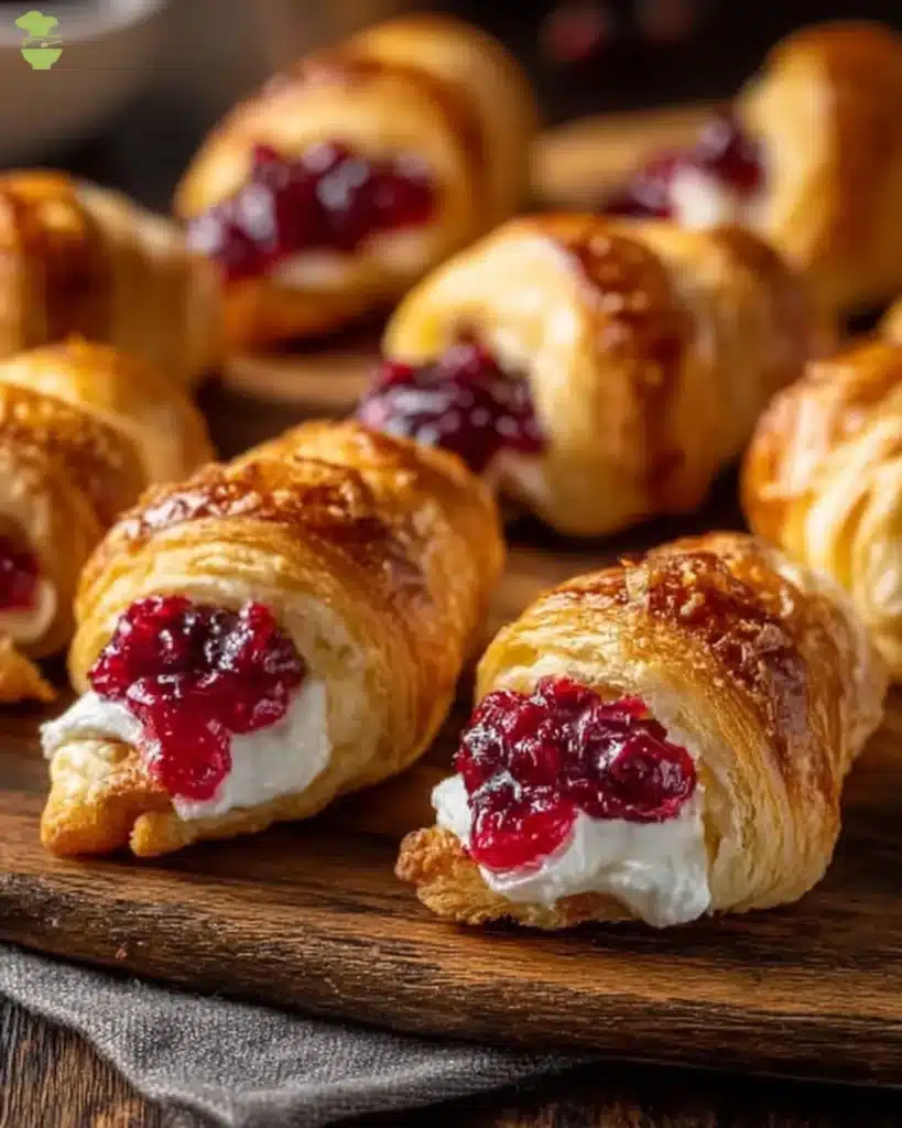 Cranberry Cream Cheese Crescent Bites
