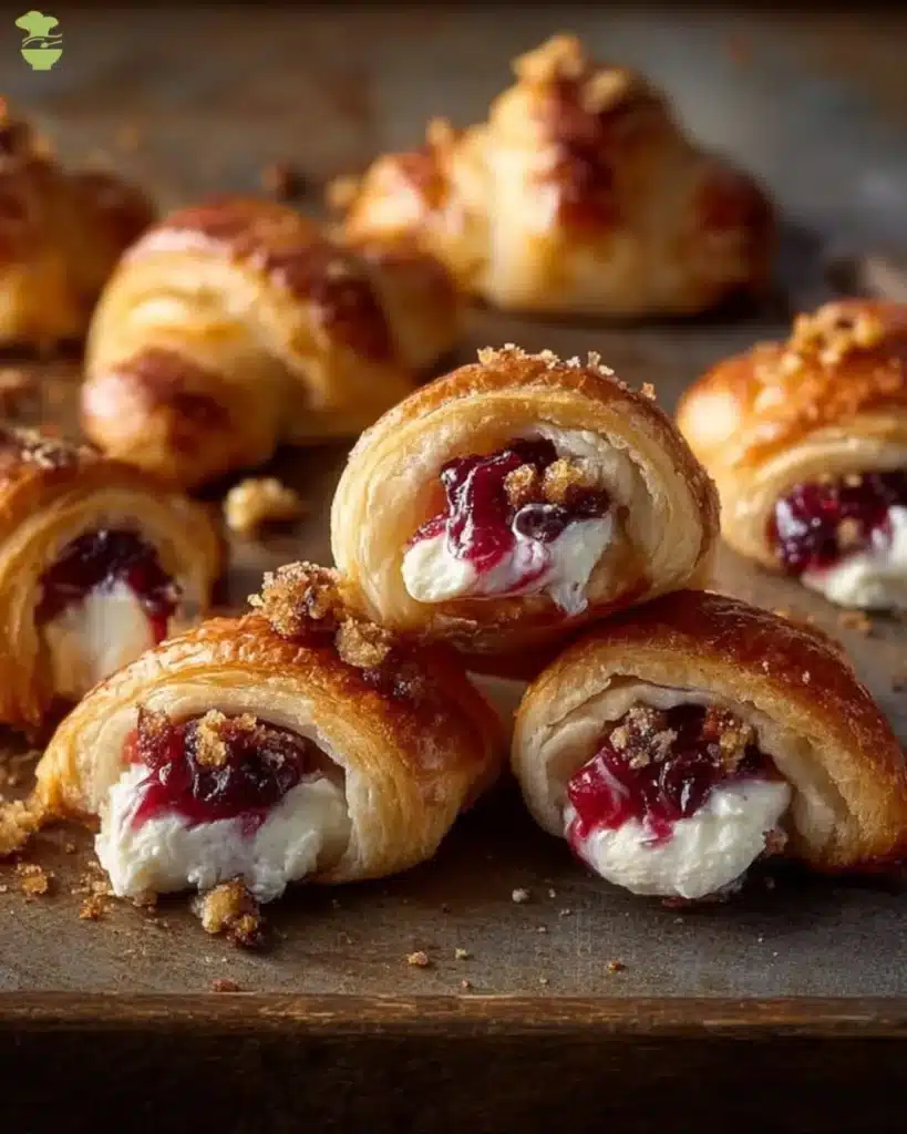 Cranberry Cream Cheese Crescent Bites