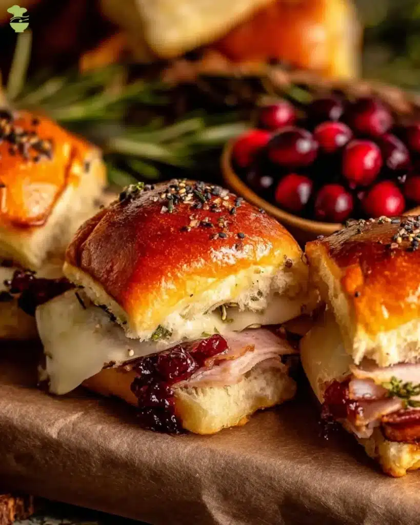 easy Cranberry Turkey Sliders
