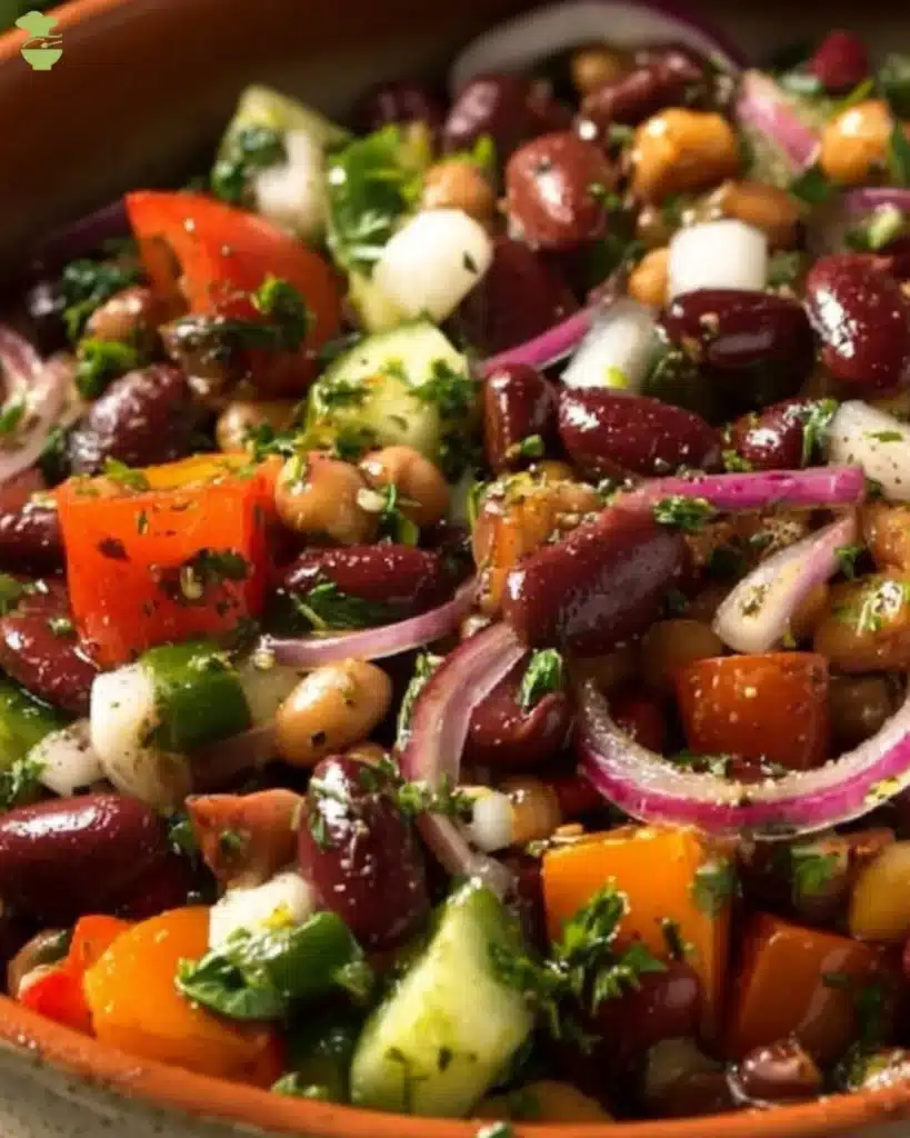 Double Bean Mediterranean Salad