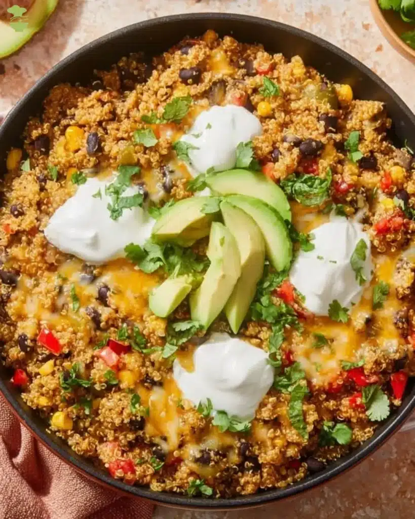 easy High Protein High Fiber Vegetarian Taco Skillet