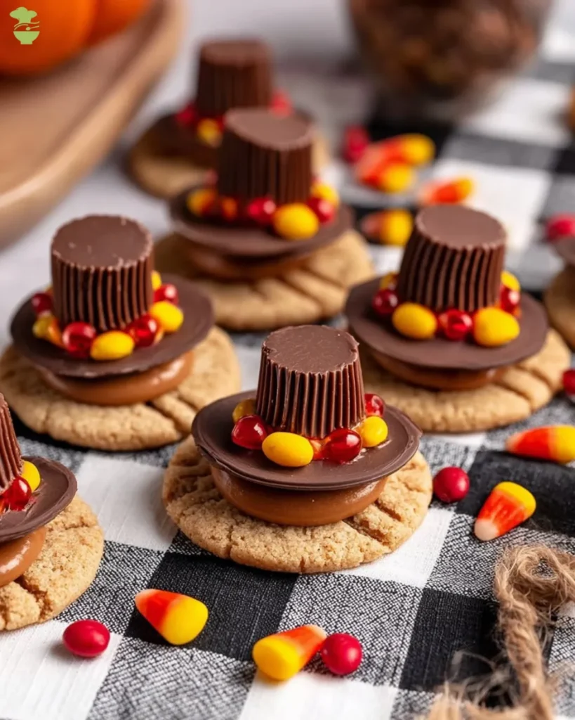 easy Thanksgiving Pilgrim Hat Cookies