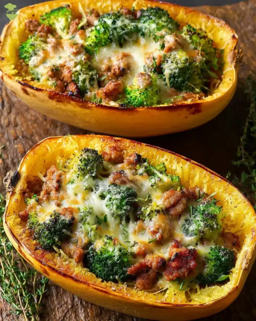 easy stuffed spaghetti squash