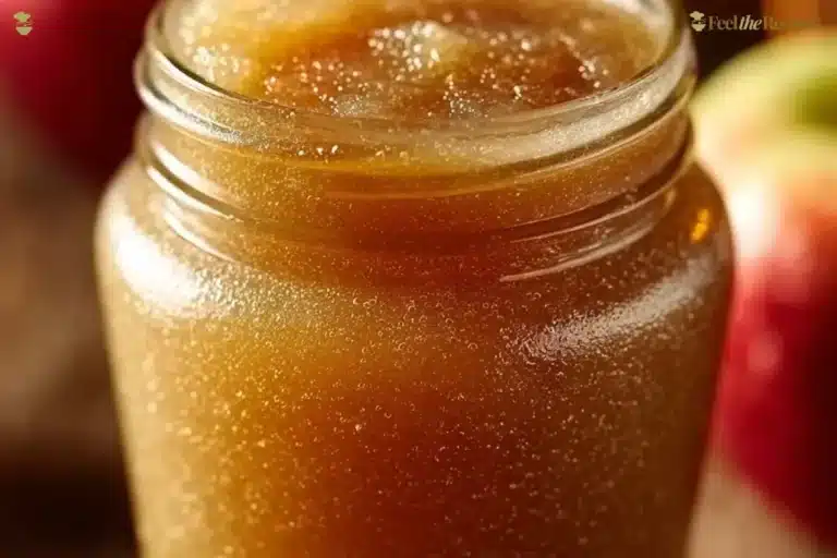 Bowl of easy homemade applesauce made from fresh apples.