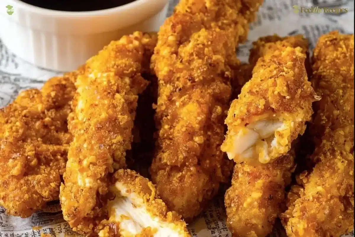 Gluten-free chicken tenders served with dipping sauce