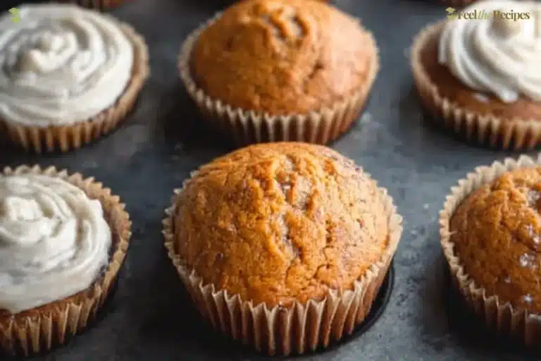 Starbucks pumpkin muffins freshly baked and served with autumn spices