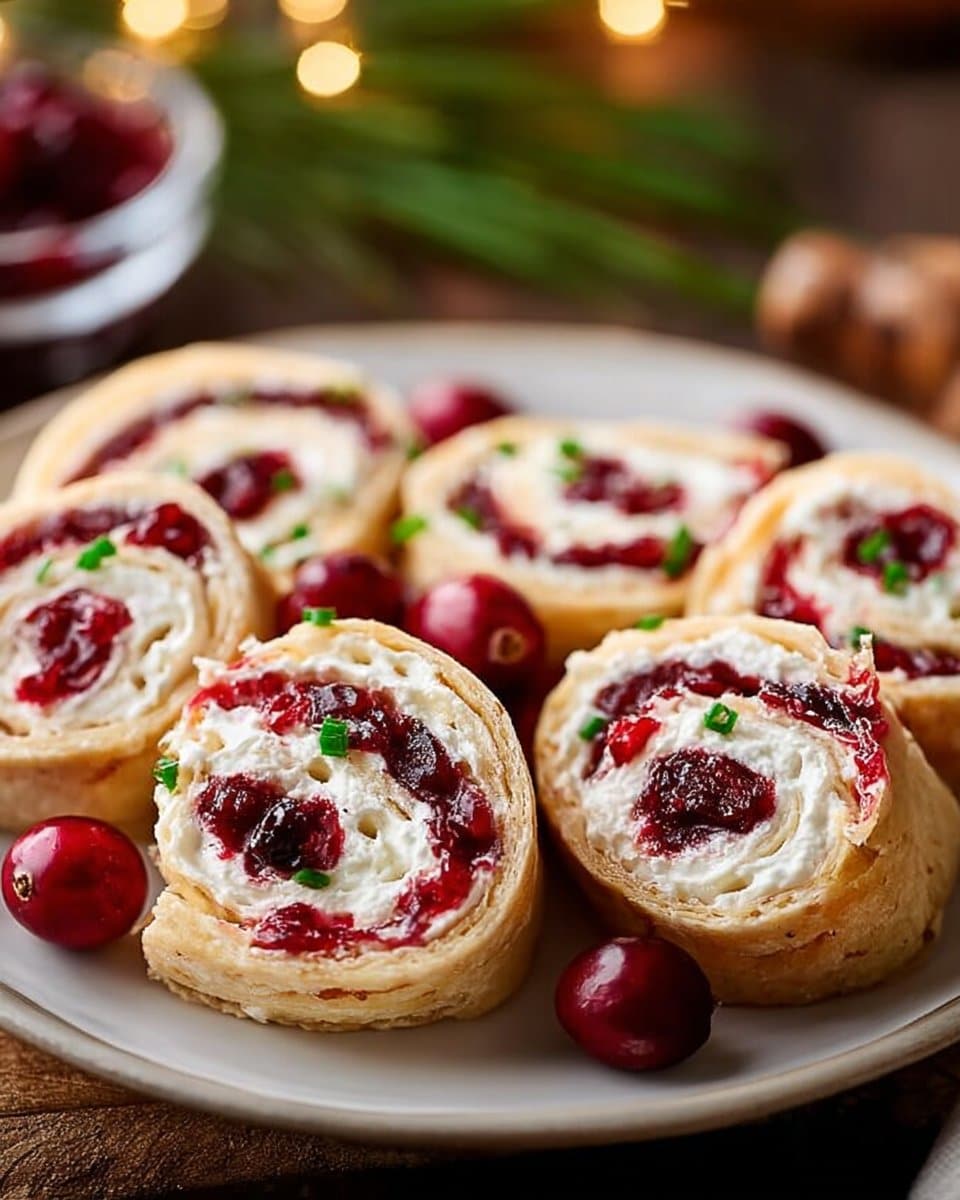 Festive Christmas Cranberry Roll Ups