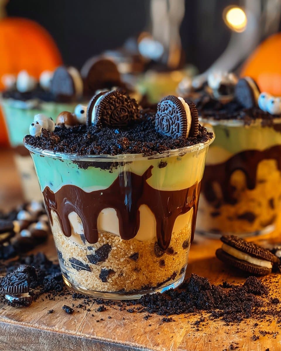Oogie Boogie Pudding Dirt Cups