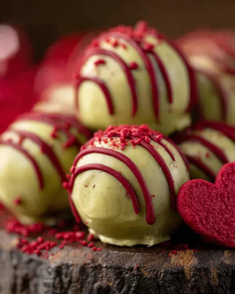 Grinch Oreo Balls with Red Velvet Oreos