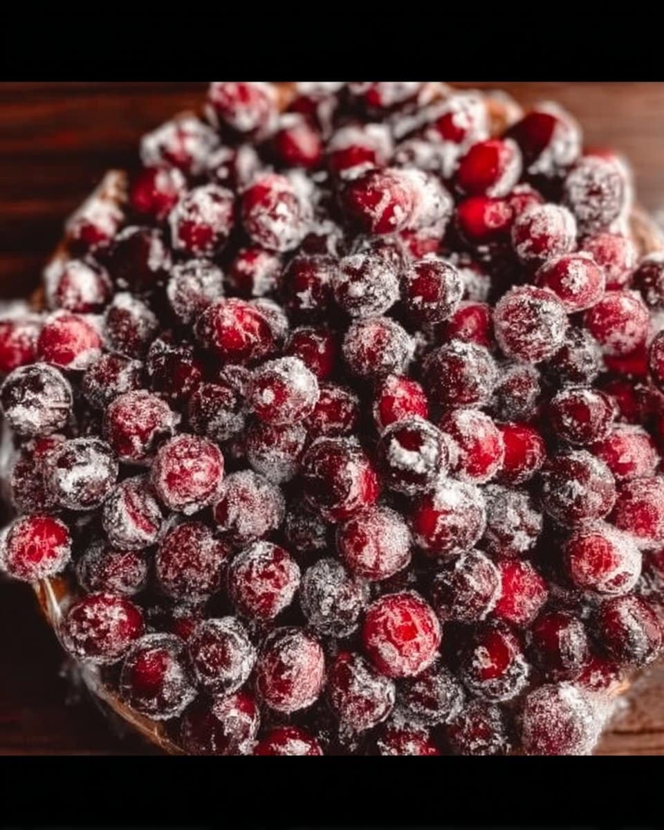 Sugared Cranberries (Festive Dessert Topping)