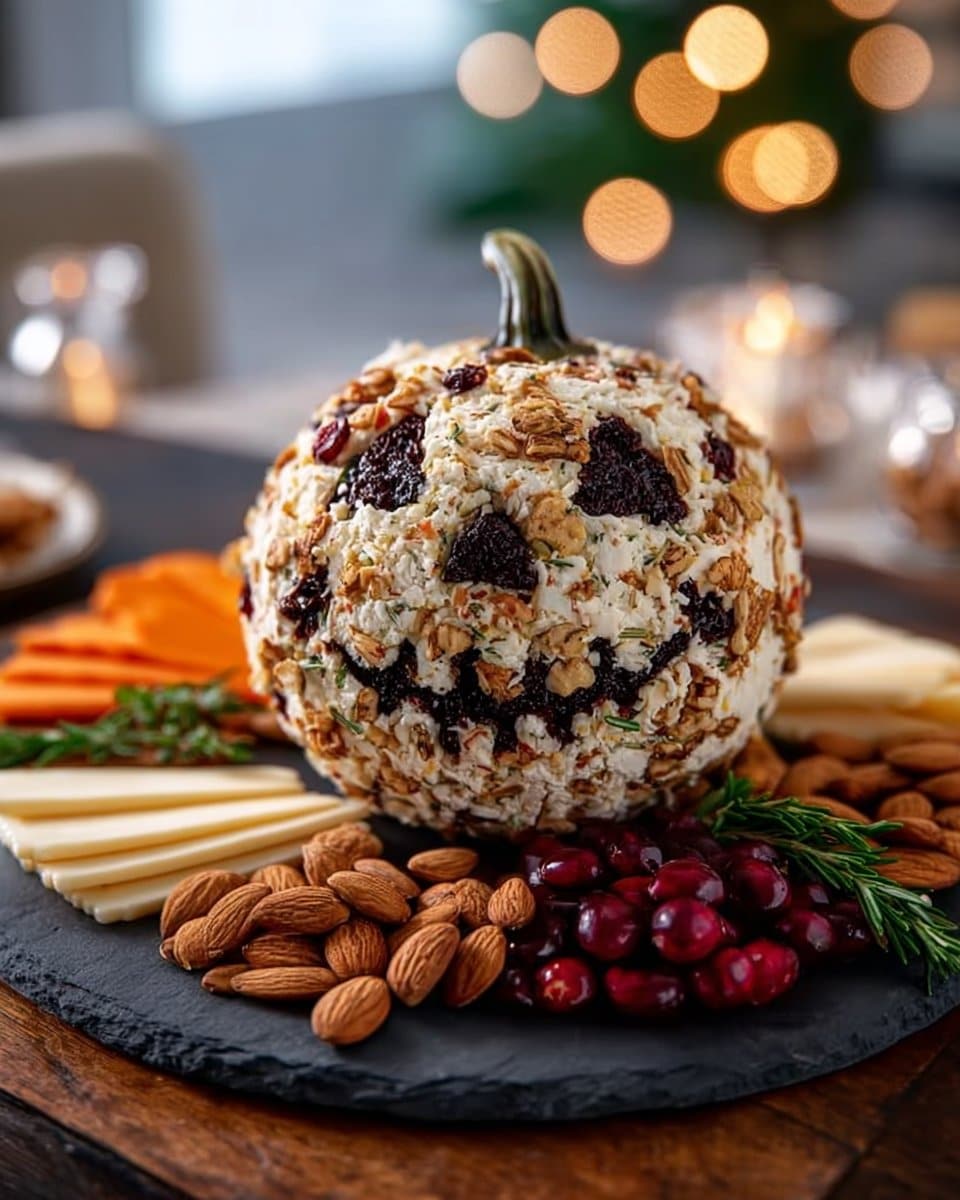 Skellington Cheese Ball Appetizer Recipe