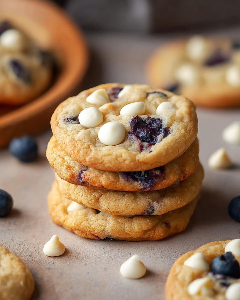 Blueberry White Chocolate Chip Cookies - Alrightwithme