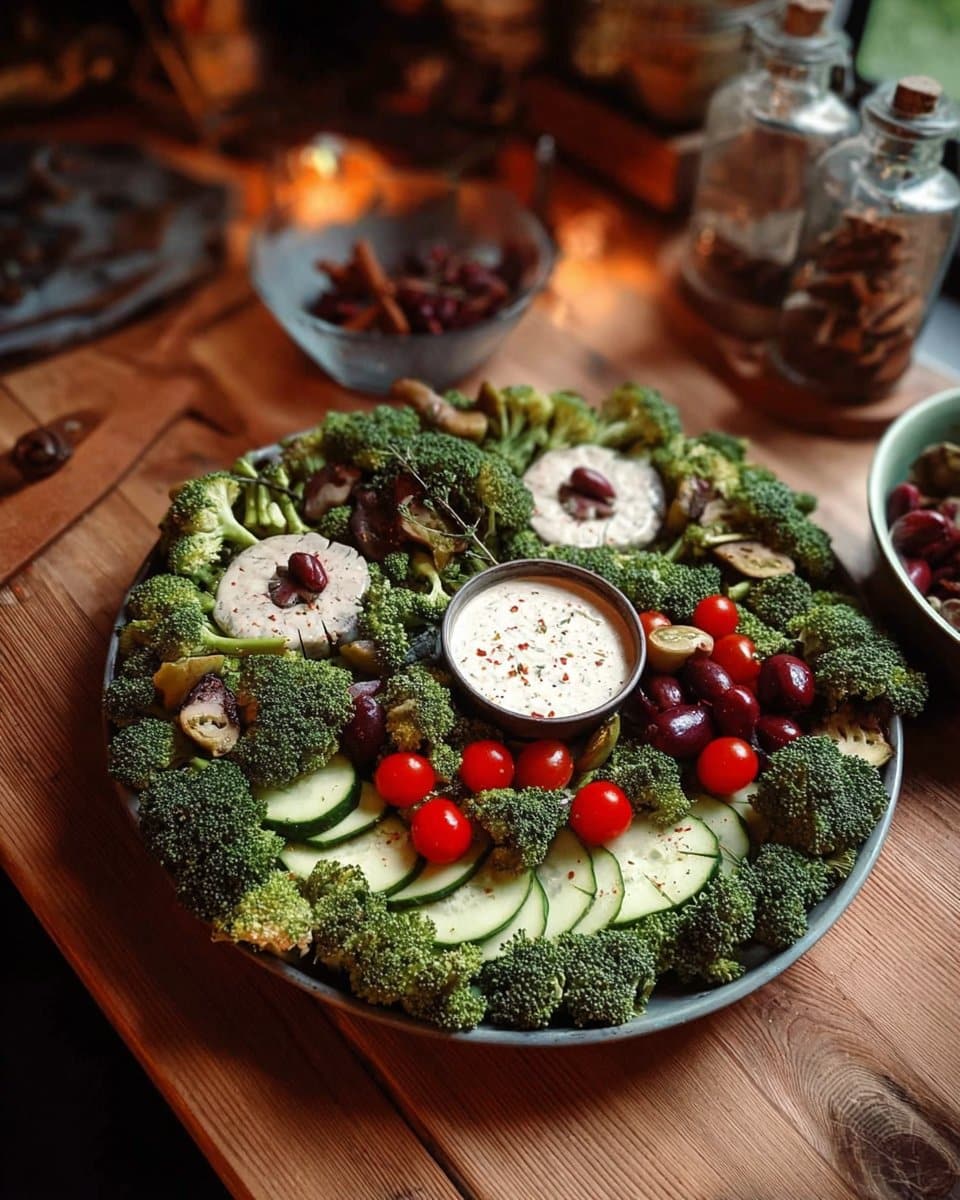 NIGHTMARE BEFORE CHRISTMAS WREATH VEGGIE TRAY