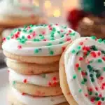 Decorated Christmas sugar cookies resembling Crumbl's festive treats