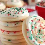 Delicious Christmas sugar cookies inspired by Crumbl recipe